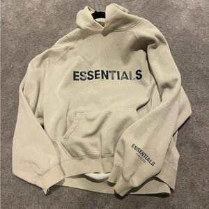 Essentials Fear of God Tan Hoodie Unisex